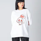 レタ(LETA)のぽっぷらうさぎ Big Long Sleeve T-Shirt