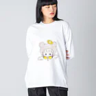 feee.co/フィー子(マーメイド)のくまちゃんエンジェル Big Long Sleeve T-Shirt