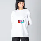 shiy-のナベキッチとナベッチ ビッグシルエットロングスリーブTシャツ