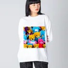 ミラくまのくまさんがたくさん Big Long Sleeve T-Shirt