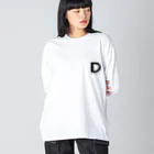 noisie_jpの【D】イニシャル × Be a noise. ビッグシルエットロングスリーブTシャツ