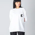 noisie_jpの【E】イニシャル × Be a noise. Big Long Sleeve T-Shirt