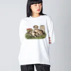 Saza-nami Antique designの２匹の犬 Big Long Sleeve T-Shirt