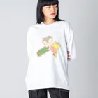 chikoショップのわに おおかみ きりん Big Long Sleeve T-Shirt