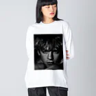 loo10のross lynch american singer ビッグシルエットロングスリーブTシャツ