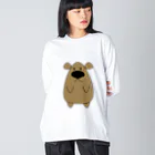 Pat's WorksのCharley the Brown Bear Big Long Sleeve T-Shirt