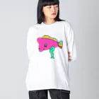 Chan-Hana8787のブダイ(無題) ビッグシルエットロングスリーブTシャツ
