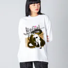 HERP MODA by ヤマモトナオキのRepGirl/アルバーティスパイソン Big Long Sleeve T-Shirt