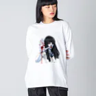 ワレヲモフユエニの聖痕ちゃん ビッグシルエットロングスリーブTシャツ