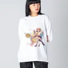 LusterAの【魔法少女】魔法のオオカワウソ大川さん Big Long Sleeve T-Shirt