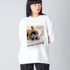 フレブル雑貨専門店MogooのMogoo　しんぷるライフ Big Long Sleeve T-Shirt