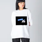 SPACE Shooting Star 🌟☆彡の未来移住計画 ① ビッグシルエットロングスリーブTシャツ