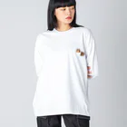 Kotetsu diary(SUZURI店)のゆるゆるシェルティ Big Long Sleeve T-Shirt