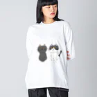 お髭ちゃんのおみせ。のおしゃれにゃんず Big Long Sleeve T-Shirt