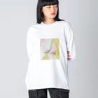 むちんアゲショップのPeaches  Big Long Sleeve T-Shirt