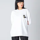 Kotetsu diary(SUZURI店)のゆるゆるチワワ Big Long Sleeve T-Shirt