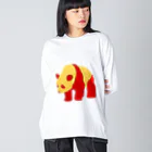 広熨斗隼人SHOPの広熨斗隼人のカラーパンダ🐼２ Big Long Sleeve T-Shirt