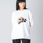 muzuneeのshibaholmes ポアロくん1 ビッグシルエットロングスリーブTシャツ