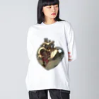 northwardの心像の心臓 Big Long Sleeve T-Shirt