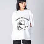 ヨロ吉のHATO TO HANA ビッグシルエットロングスリーブTシャツ