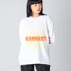 くまもとろーかるのカンナシぐっず ビッグシルエットロングスリーブTシャツ