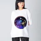 Ripples沖縄レジンアートの宇宙玉レジン Big Long Sleeve T-Shirt