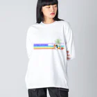 miyakojima_baseのバカンスちょい悪べーすくん ビッグシルエットロングスリーブTシャツ