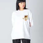 スタジオ ハリバットのタラーク（虚空蔵菩薩）Gold Big Long Sleeve T-Shirt