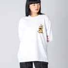 スタジオ ハリバットのアン（普賢菩薩）Gold Big Long Sleeve T-Shirt