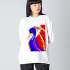 greetenの不死鳥アート  幻想世界 Big Long Sleeve T-Shirt