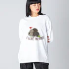 chicodeza by suzuriの草亀親子 Big Long Sleeve T-Shirt