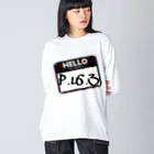 P.L.6.3のHello P.L6.3【P.L6.3】 ビッグシルエットロングスリーブTシャツ