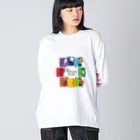 はちのへ応援隊の8doors(八戸・はちのへ) ビッグシルエットロングスリーブTシャツ