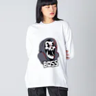 🅱️BOSS_🦉🦉🦉のBOSS スカル ビッグシルエットロングスリーブTシャツ