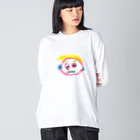 こどもの絵の３さい の じがぞう ビッグシルエットロングスリーブTシャツ