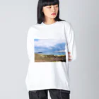 あべこのお店 の北海道の海 Big Long Sleeve T-Shirt