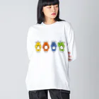 mincruの喜怒哀楽くまさんズ Big Long Sleeve T-Shirt