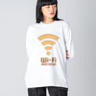 kg_shopのWi-Fi バウムクーヘン ビッグシルエットロングスリーブTシャツ