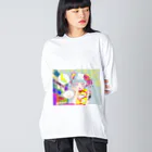 nekoshima-nekotaの餃子食べたいガール Big Long Sleeve T-Shirt