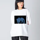 ﾆﾝｼﾞﾝｲｯﾎﾟﾝの沈溶 Big Long Sleeve T-Shirt