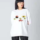 おいしいおばけのおいしいおばけ（すしカー） Big Long Sleeve T-Shirt