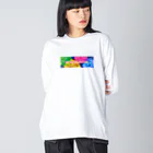 Kurukurubushiのきらきらだいがくせい ビッグシルエットロングスリーブTシャツ