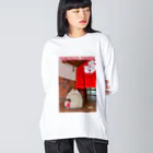 artypartyのたぬこと湯郷温泉 ビッグシルエットロングスリーブTシャツ