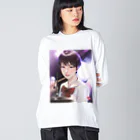 Mahiroshka まひろ朱夏 絵と音楽のドラム少女 Big Long Sleeve T-Shirt