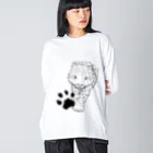 mofful.のユキヒョウ - snowleopard Big Long Sleeve T-Shirt