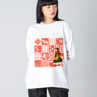 Cicogna（チコーニャ）のpatchwork GIRL Big Long Sleeve T-Shirt