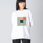 3×3 のドット絵の印象、日の出 - 3×3 のドット絵 Big Long Sleeve T-Shirt