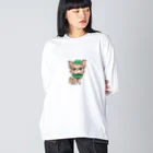 Lovin’の癒しのRunrun Big Long Sleeve T-Shirt