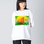 BOOK STORE  |  オオタミクのキウイくんのひなたぼっこ Big Long Sleeve T-Shirt