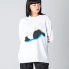 うらめし屋　の猫が落ちてる Big Long Sleeve T-Shirt